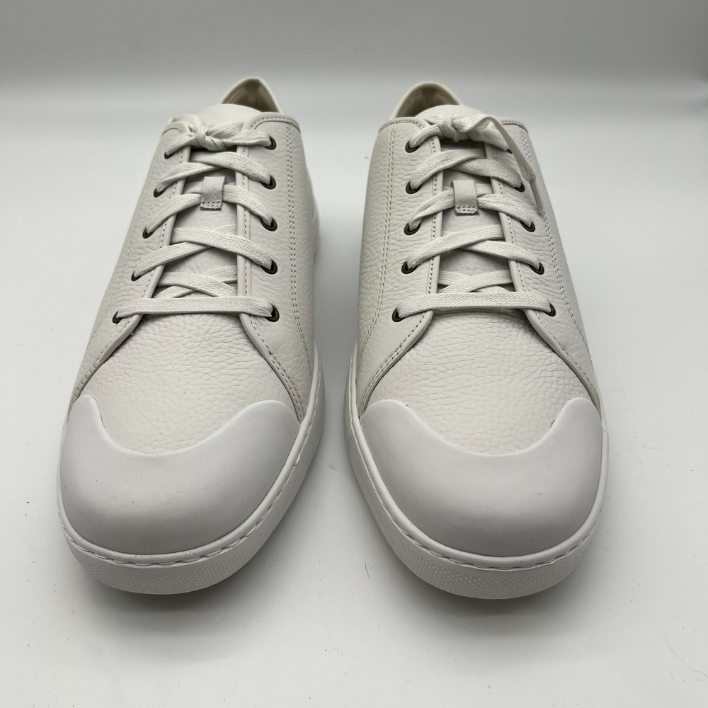 FitFlop Christone Toe-Cap Urban White Leather Sneakers Mens US 13 Q98-194-120 - Picture 2 of 10